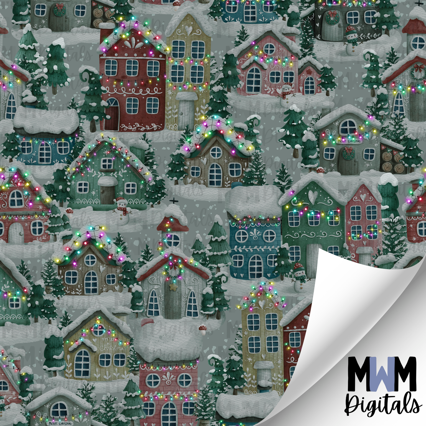 Winter Village Seamless File