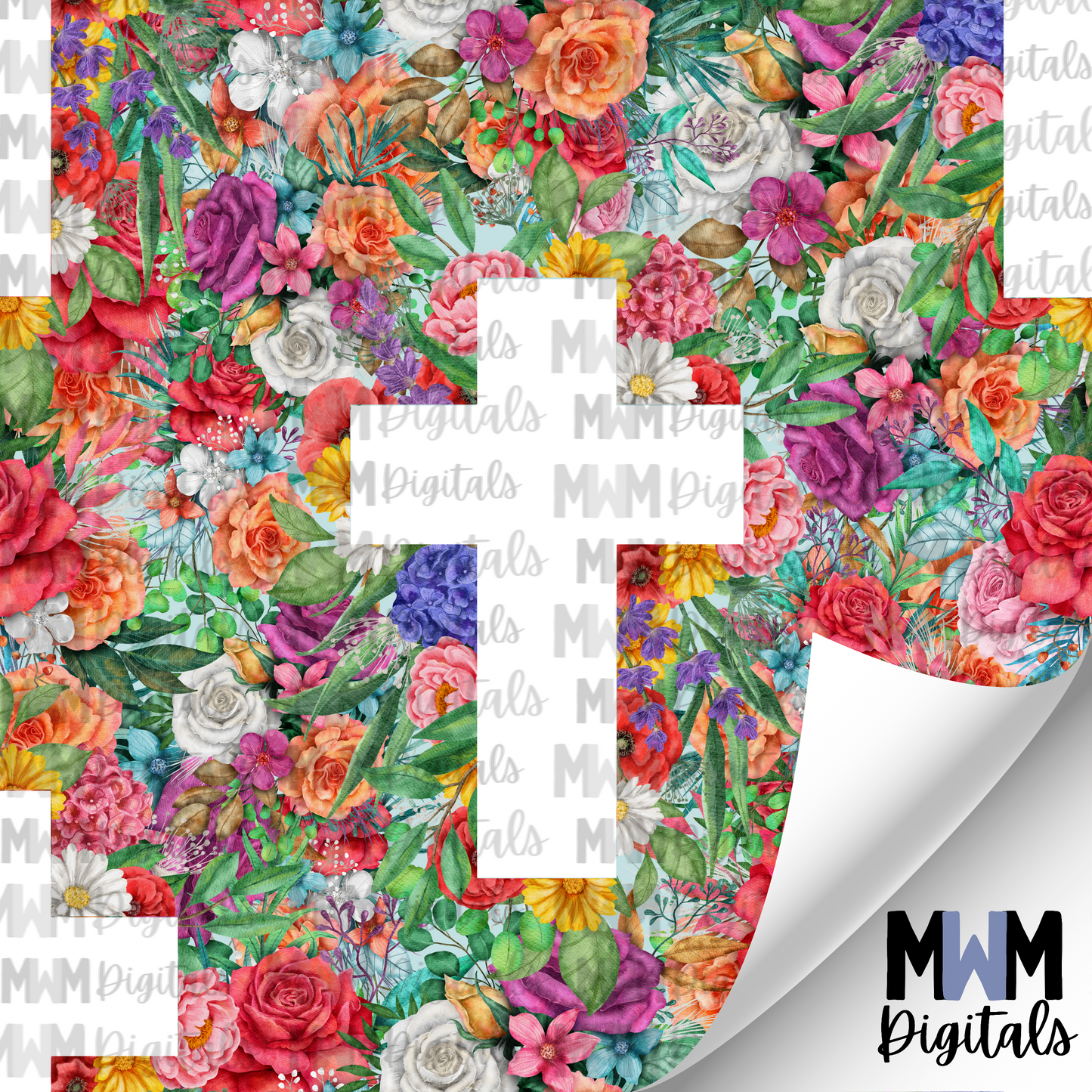 Floral Cross Seamless File