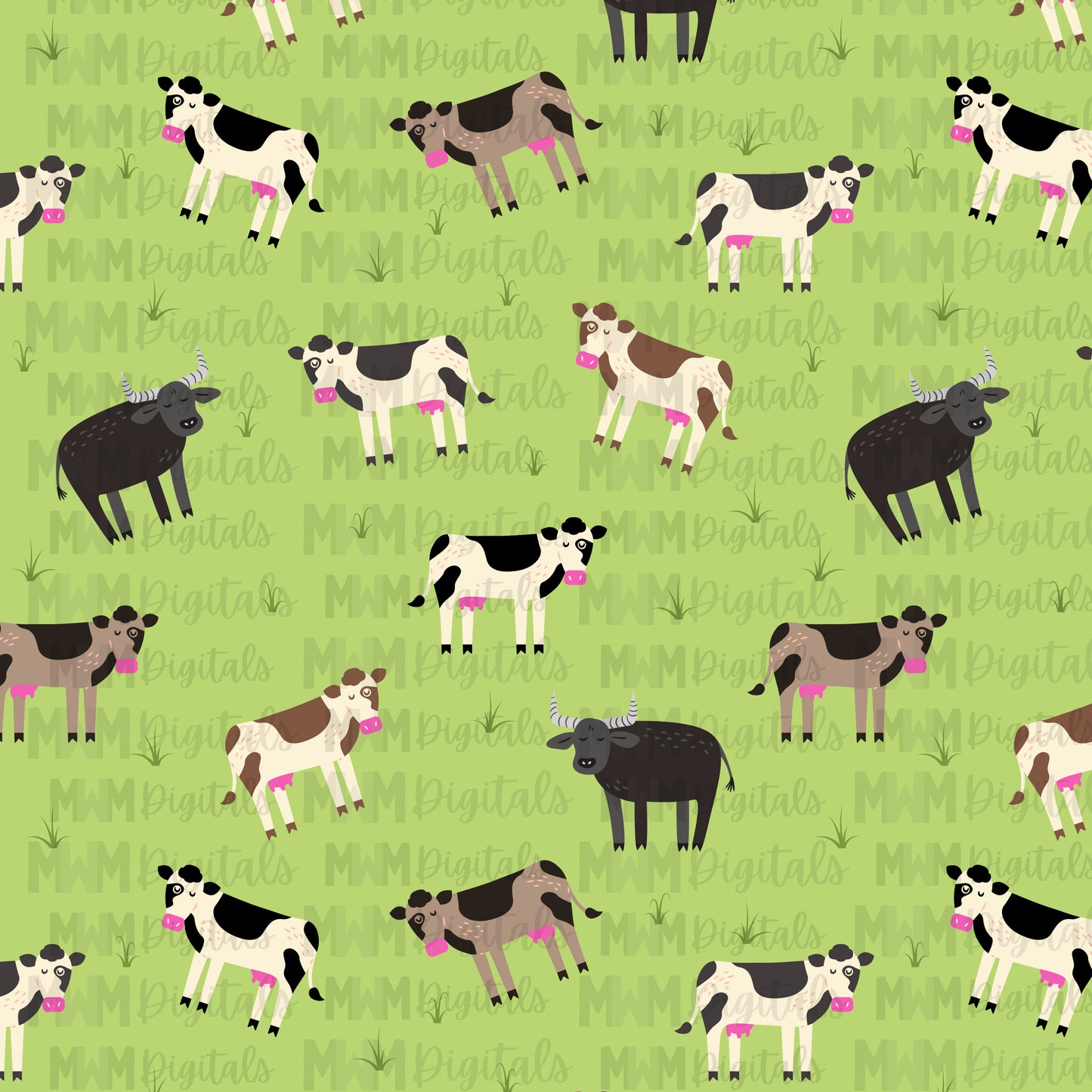 Farm Cow Seamless File