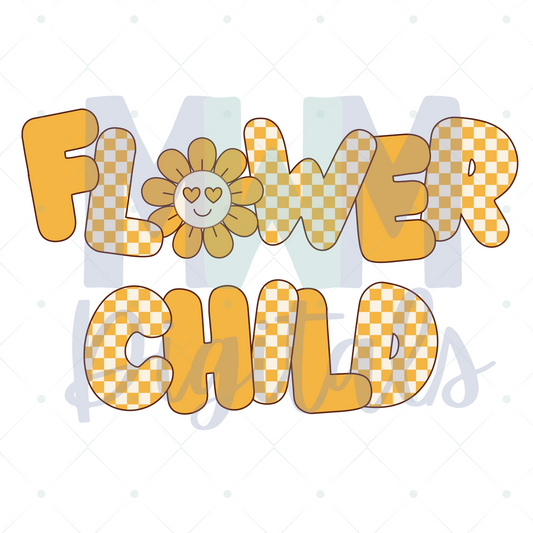 Groovy Flowers Checks PNG
