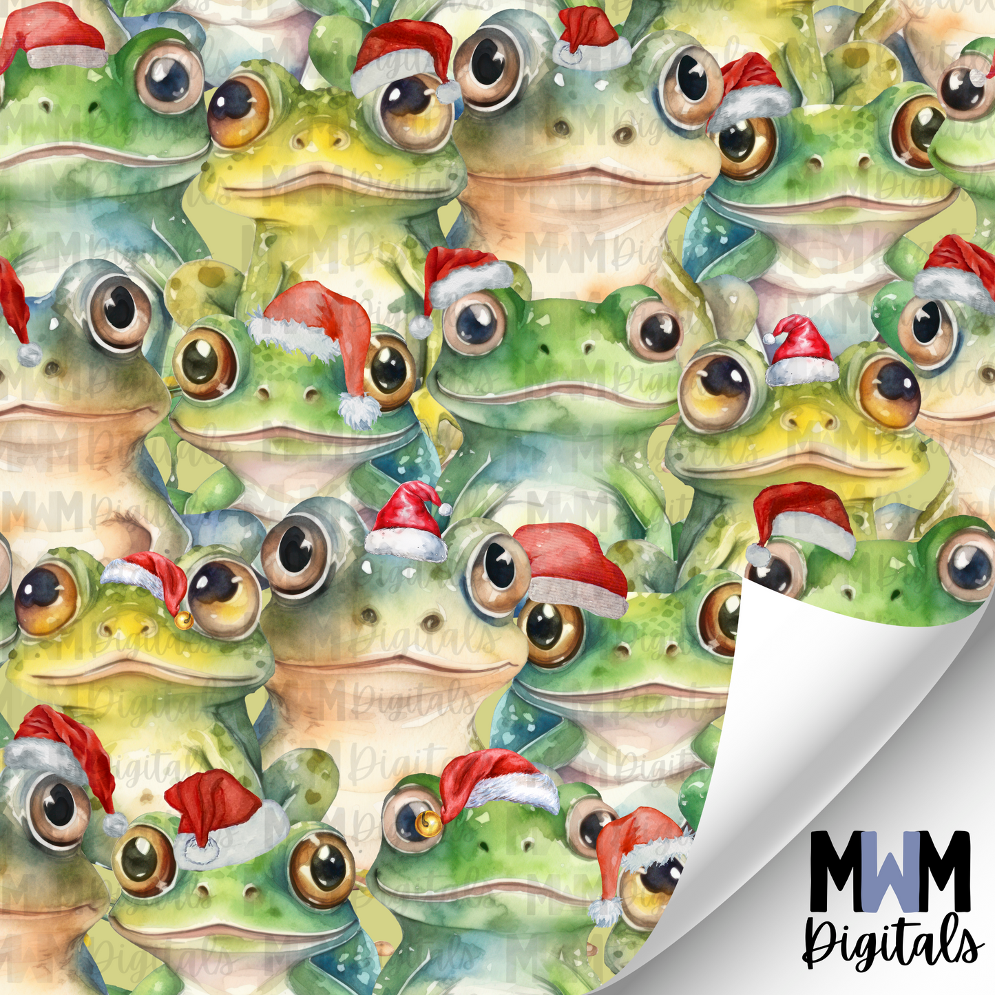 Christmas Frogs Seamless File