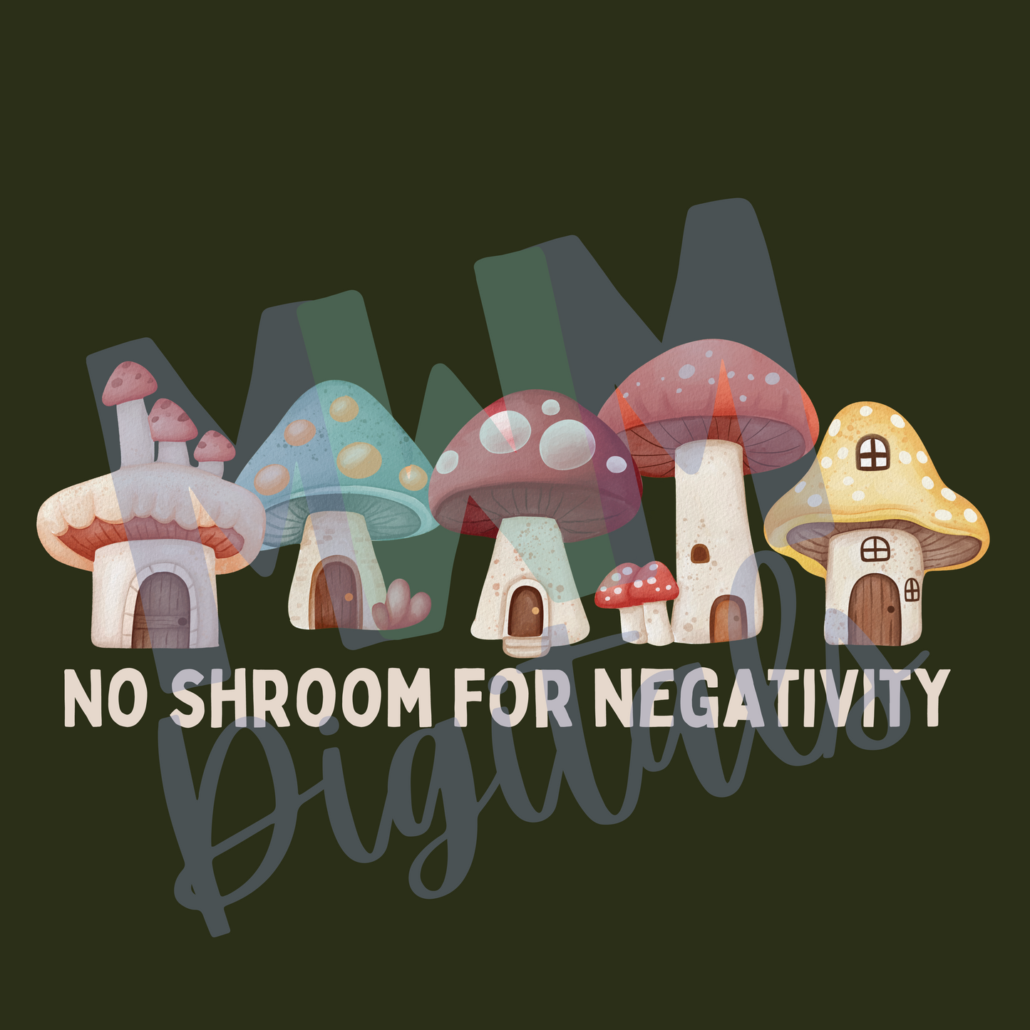 Mushroom Houses PNG File