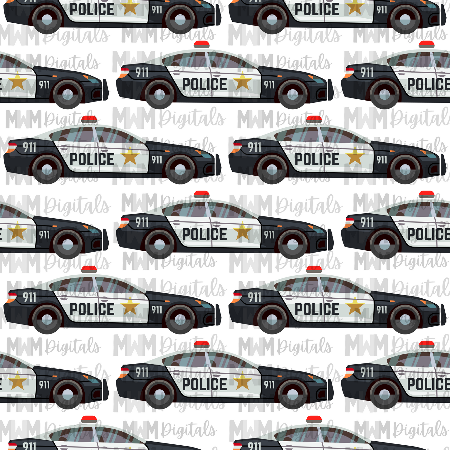 Police Car Seamless File