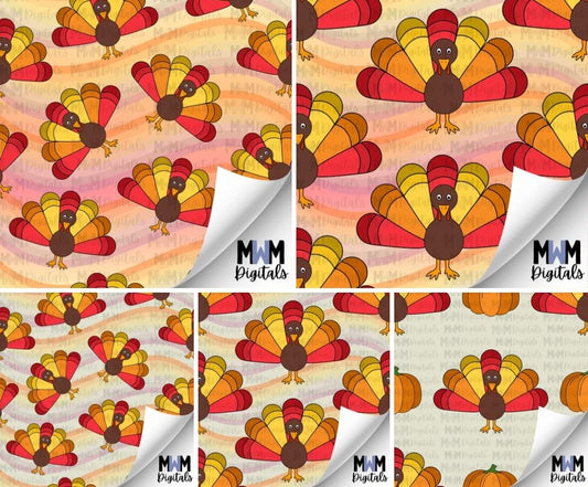 Autumn Turkey Seamless File