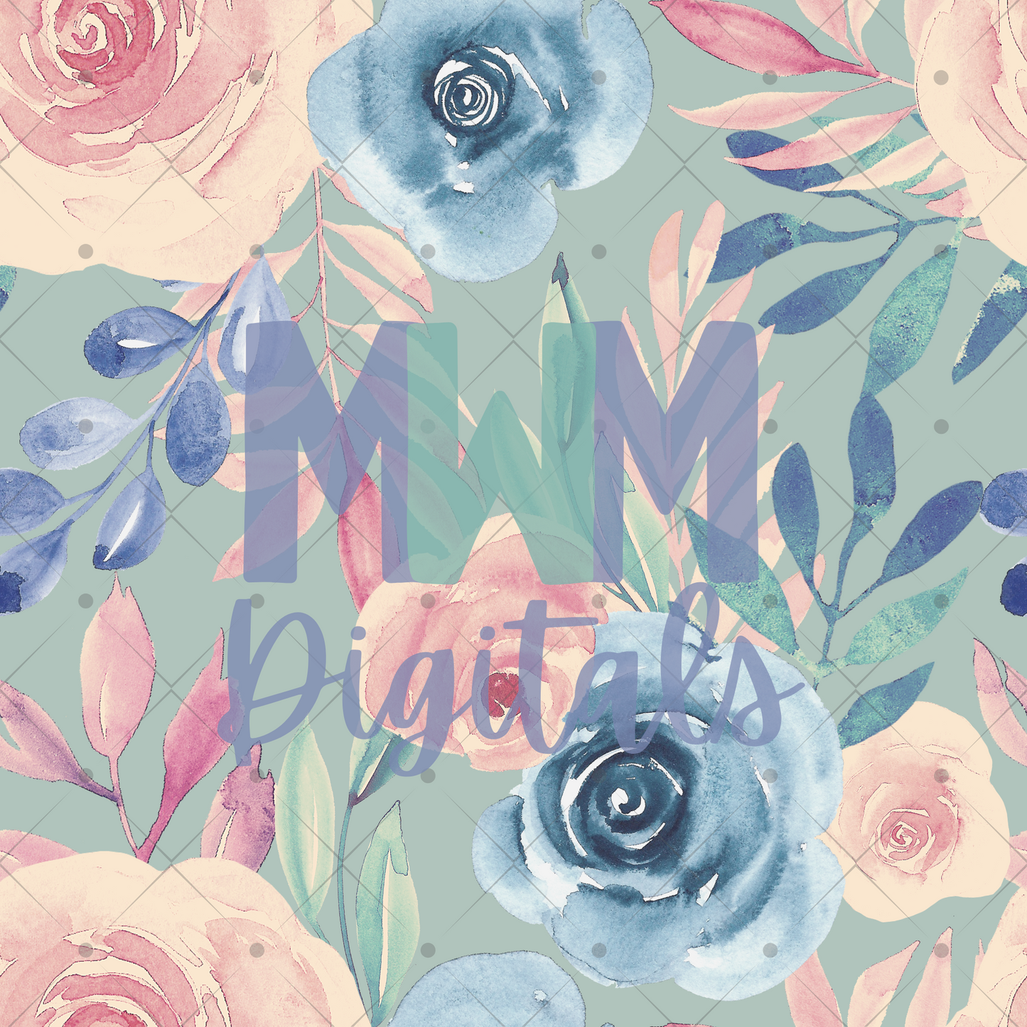 Muted Spring Floral Seamless File