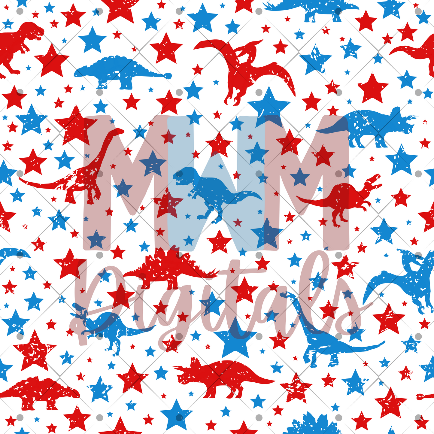 Patriotic Dinosaur Seamless File