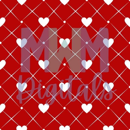 Hearts Red Seamless File