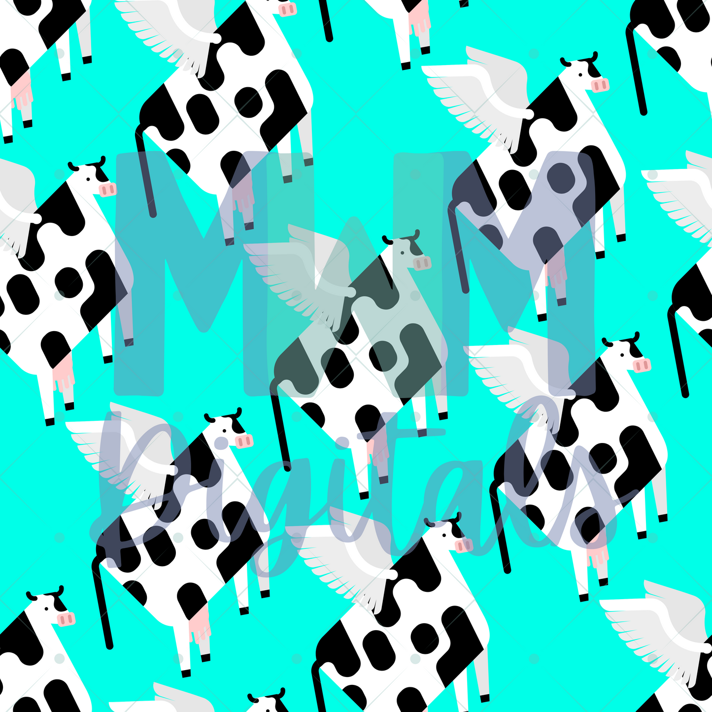 Flying Cows Seamless File