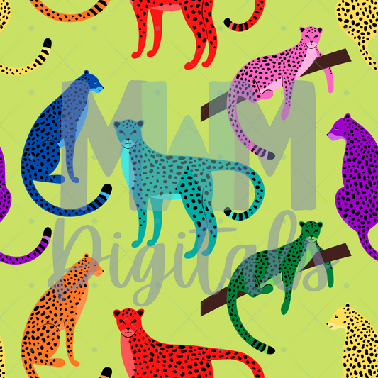 Leopard Colorful Seamless File